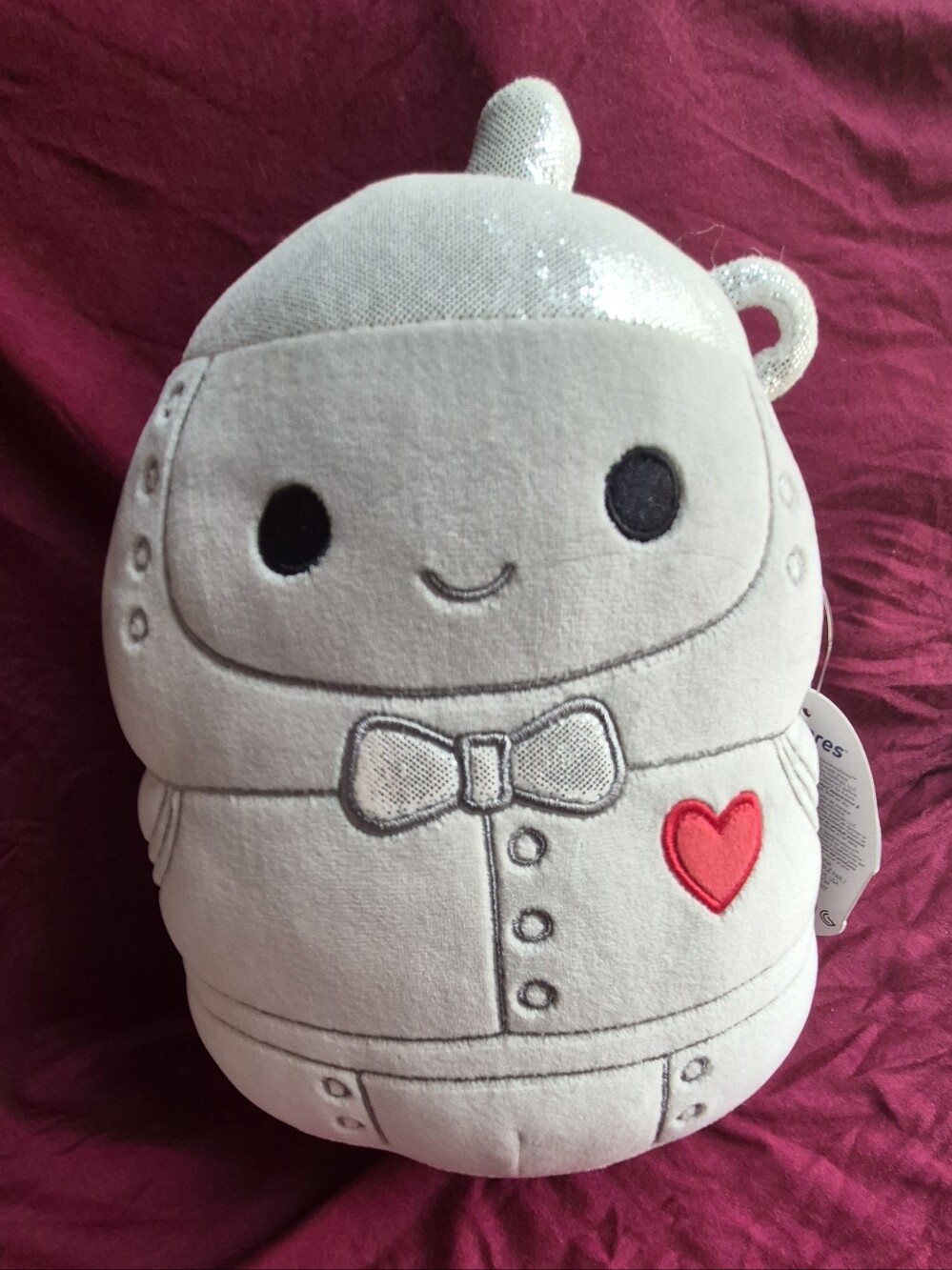 NWT Squishmallows Wizard of Oz Tin Man 85th Anniversary Silver Plush